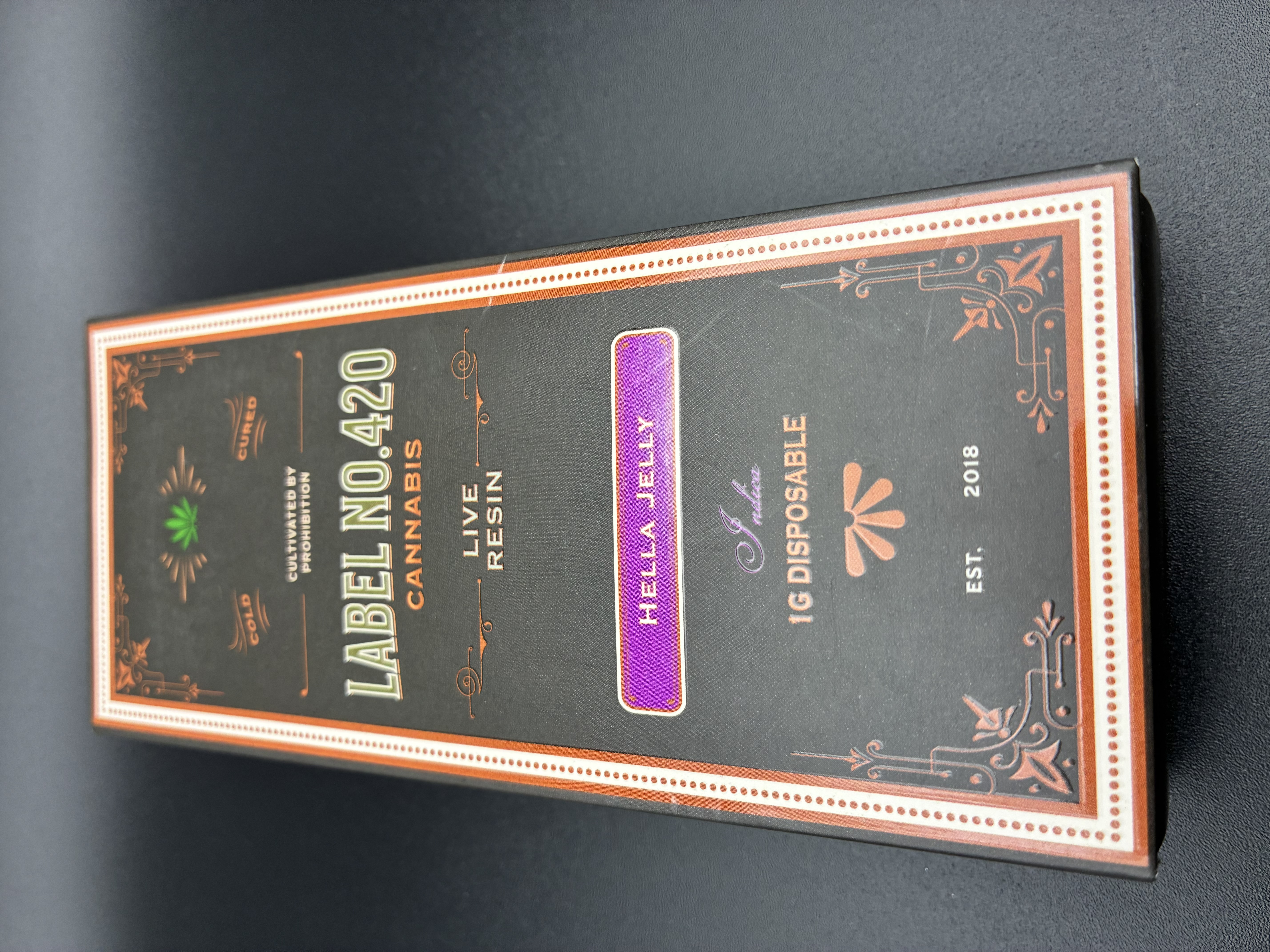 HELLA JELLY Live Resin Disposable - Label No.420