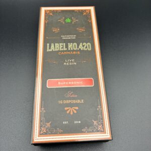 SUPER SONIC Live Resin Disposable - Label No.420