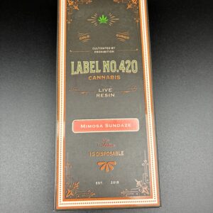 MIMOSA SUNDAZE Live Resin Disposable - Label No.420