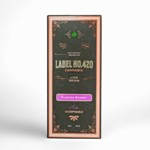 FLORIDA SUNSET Live Resin Disposable - Label No.420